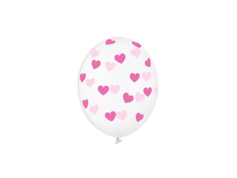 Klar ballong med hjärta i fuchsia | N - A | GameStuff