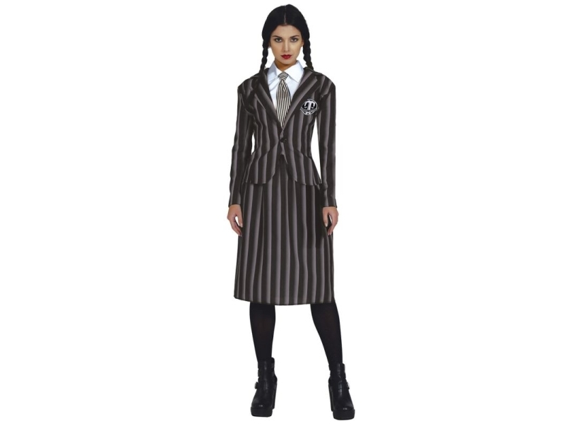 Gotisk Skolepige Damekostume - X-Large