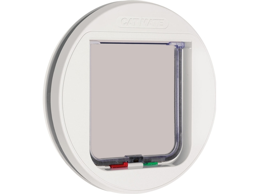 Petmate Glasmonterad kattlucka - Vit | Sällskapsdjur - Katt - Andra katt tillbehör | GameStuff