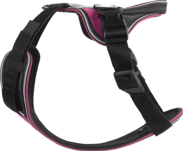 Julius-K9 K9 Idc Longwalk-Geschirr - Rosa-Grau, M