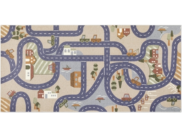 Bilspelsmatta Scanroad Öken 95 x 200 cm | Baby & barn - Barnrummet - Filtar till barn | GameStuff
