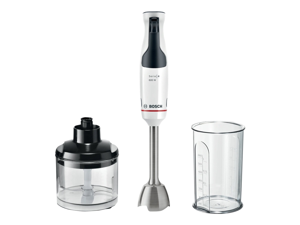 Bosch Serie | 4 Ergomaster Msm4w220 - Stavblender - 600 W - Hvid