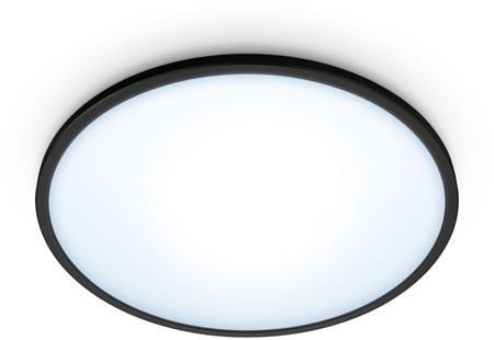 Wiz Ceiling Light Superslim Black - Smart Led Lighting - Warm To Cool White Light - Integrated Led - 16W - Wi-Fi
