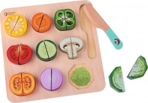 Classic World Vegetable Velcro Holzpuzzle (18+ Monate)