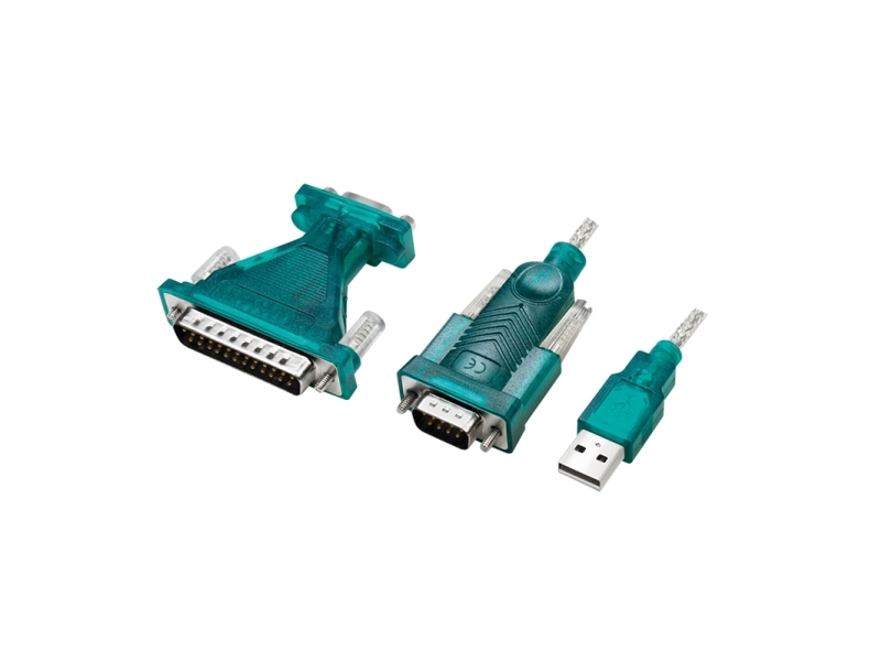 Logilink Usb 2.0-Kabel, Usb-A/M Til Db9/M + Db25/M (Rs232), Win 11, 1,3 M