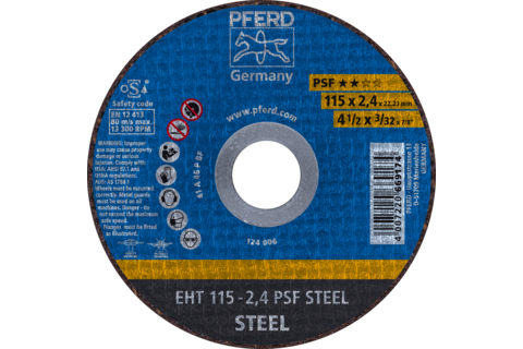 Pferd 61730026, Skæreskive, Stål, 11,5 Cm, Alle Mærker, Fladcenter, 2,22 Cm
