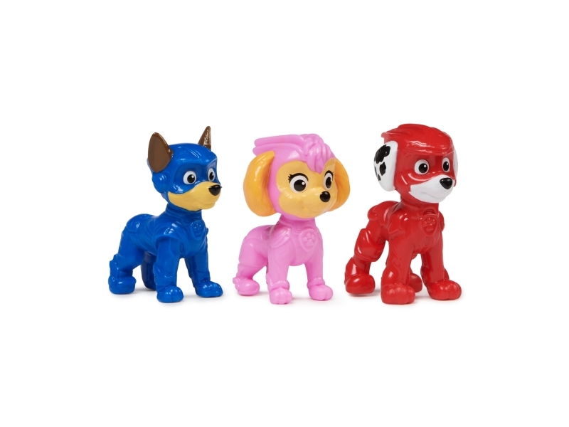 Paw Patrol : Der Mighty Kinofilm, 3-Teiliges Pup Squad-Figuren Geschenkset, Mighty Pups Chase-, Skye- Und Marshall-Spielzeugfiguren, Kinderspielzeug