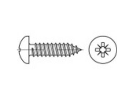 Toolcraft 147679 Linear-Kreuzschlitzschrauben 6,3 Mm 80 Mm Kreuzschlitz Pozidriv Iso 7049 Stahl Verzinkt 250 Stück