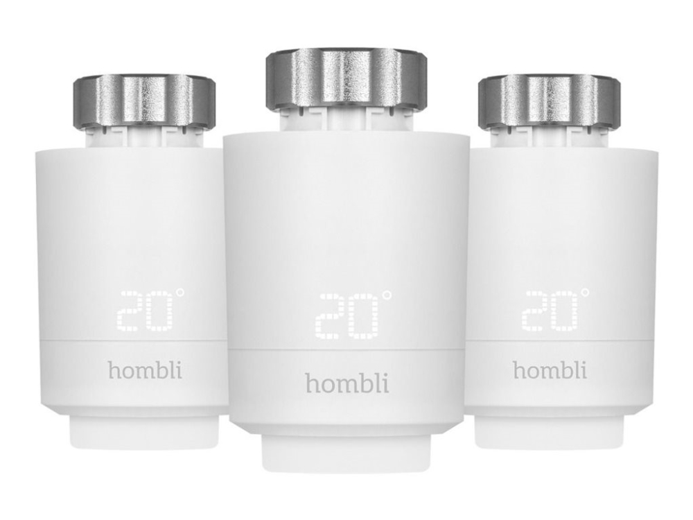 Hombli HBPP-0112 - Expansion Pack - elementtermostat - smart, 2+1 - trådlös - Bluetooth LE - vit (paket om 3) | Smarta hem - Märken | GameStuff