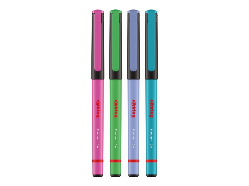 Herlitz Fineliner-Feinfaserschreiber 0,4Mm Fun Farben 4Er Blister (2166331)