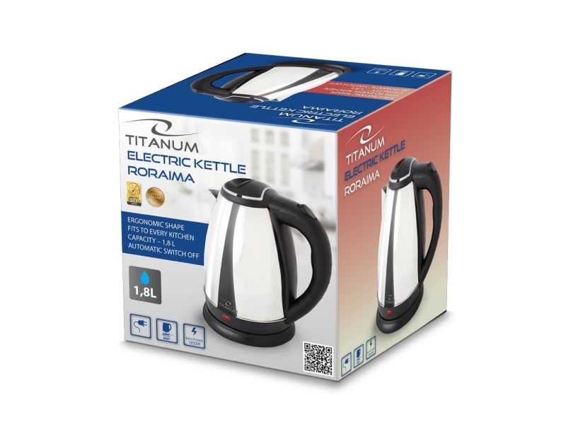 Titanum Tkk102s Wasserkocher 1,8 L 1800 W Silber