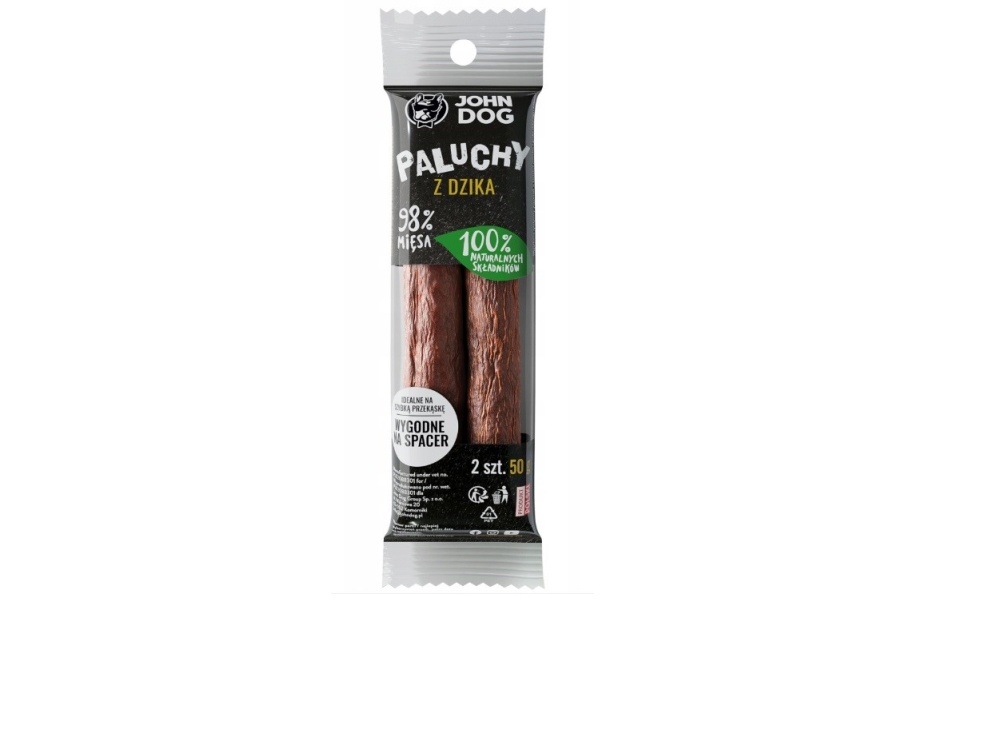 John Dog Wildschweinsticks - Hundegodbidder - 50 G