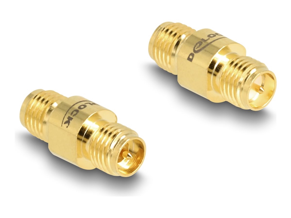 Delock Adapter Rp-Sma Buchse Zu Rp-Sma Buchse C6801, Rp-Sma, Rp-Sma, Rp-Sma, Buchse, Buchse, Gold