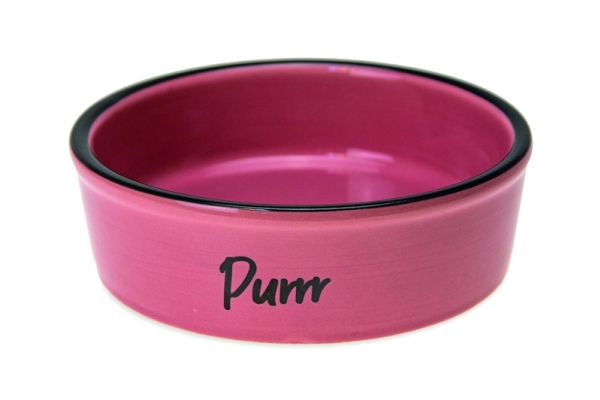 KARLIE CERAMIC katteeske/kattskål KARLIE 250ML pink