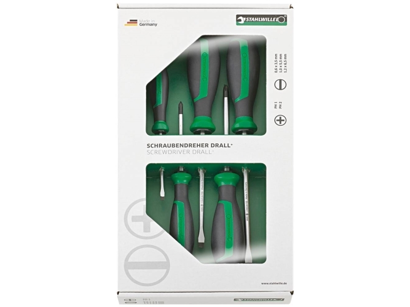 Stahlwille 4687 Werkstatt Schraubendreher-Set 5Teilig Kreuzschlitz Phillips