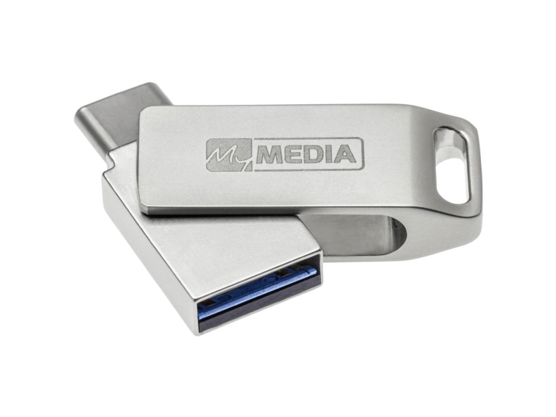Mymedia My Dual Usb 3.2 Gen 1 /Usb C Drive 128Gb Usb-Flash-Laufwerk 128Gb Silber 69271 Usb 3.2 Gen 1 (Usb 3.0, Usb-C )