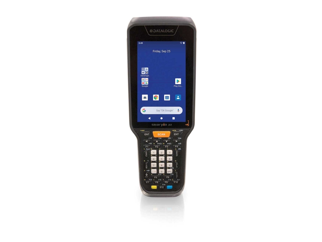 Datalogic Skorpio X5 - Terminal til indsamling af data - grov TFT (800 x 480) - bagudrettet kamera + frontkamera - stregkodelæser - (2D imager) - microSD indgang