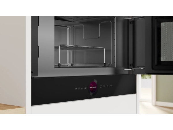 Bosch Serie 8 Ber7321b1, Indbygget, Solo Mikroovn, 21 L, 900 W, Berøring, Sort