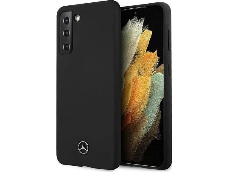 Mercedes Silikone Cover Til Samsung Galaxy S21+ - Sort