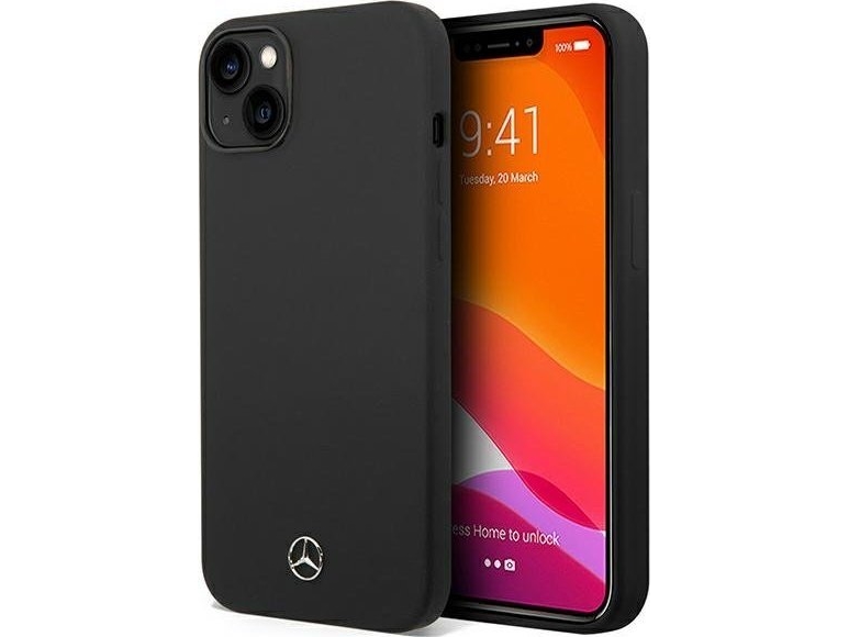 Mercedes Silikon-Line Case Für Iphone 14 Plus - Schwarz