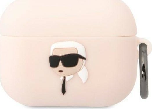 Karl Lagerfeld Klaprunikp Airpods Pro Cover Pink/Pink Silikone Karl Head 3D