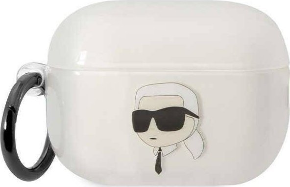 Karl Lagerfeld Klap2hniktct Airpods Pro 2 Cover Gennemsigtig Ikonik Karl Lagerfeld