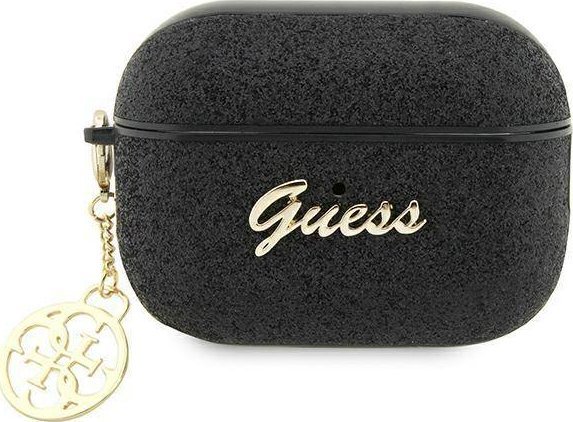 Guess Guap2glgshk Airpods Pro 2 Cover - Sort/Sort Glitter Flake Charm
