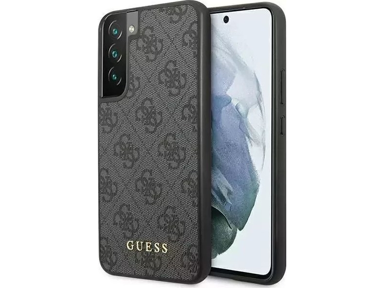 Guess Guhcs23sg4gfgr S23 S911 Grå/Grå Hardcase 4G Med 4G Metal Gold-Logo