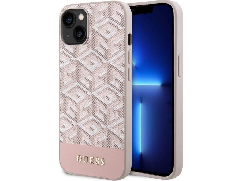 Hurtel Guess Guhmp14mhgcfsep Iphone 14 Plus 6,7" Pink/Pink Hardcase Gcube Stripes Magsafe