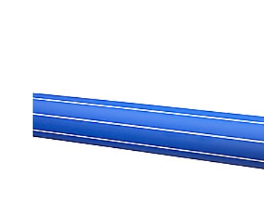 PE-kapperør 75mm PN10. 12m - Profuse-RC blå PE100-SDR17. EN12201 NPM - (12 meter)