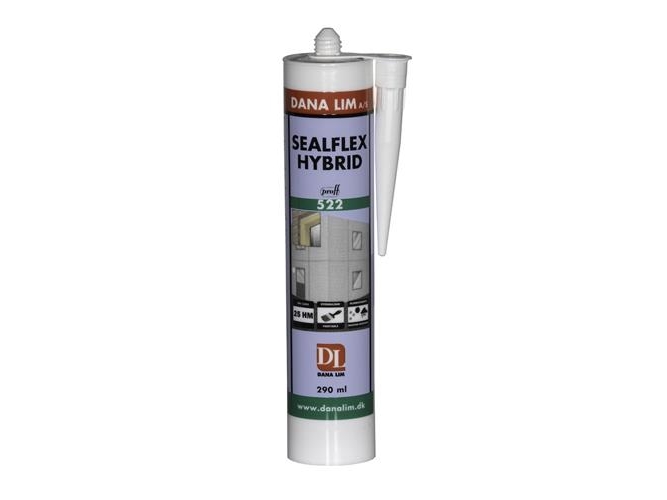 Sealflex Hybrid Fugemasse 522 - 290 Ml. Sort Neutral Høj-Elastisk Og Overmalbar