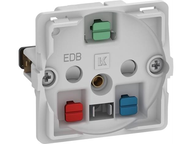 Fuga stikk. EDB 2-pol m/jord 1 m uden afdækning