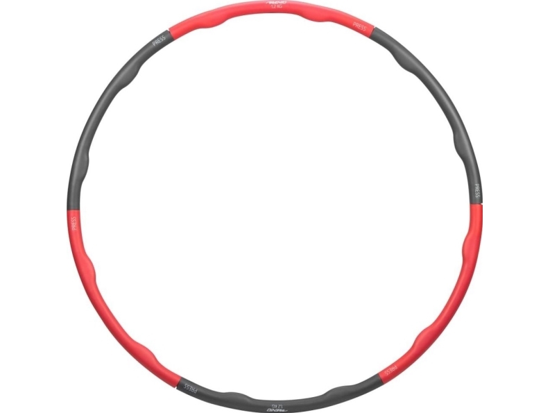 Fitness-Hula-Hoop-Reifen Avento 42Hf 100Cm 1,2Kg Rosa/Grau