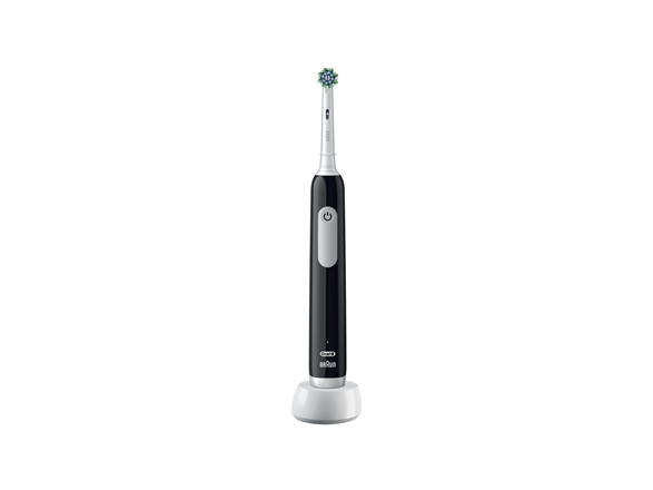 Oral-B Pro 1 8700216012935, Erwachsener, Rotierende-Vibrierende Zahnbürste, Tägliche Pflege, Sensibel, Für Weiße Zähne, Schwarz, 2 Min, Rund