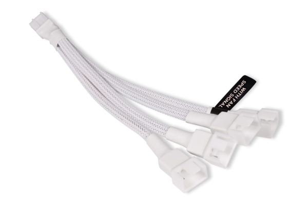 Alphacool 18728, RGB delerkabel, Plast, Hvid, 4-polet, 150 mm, 1 stk