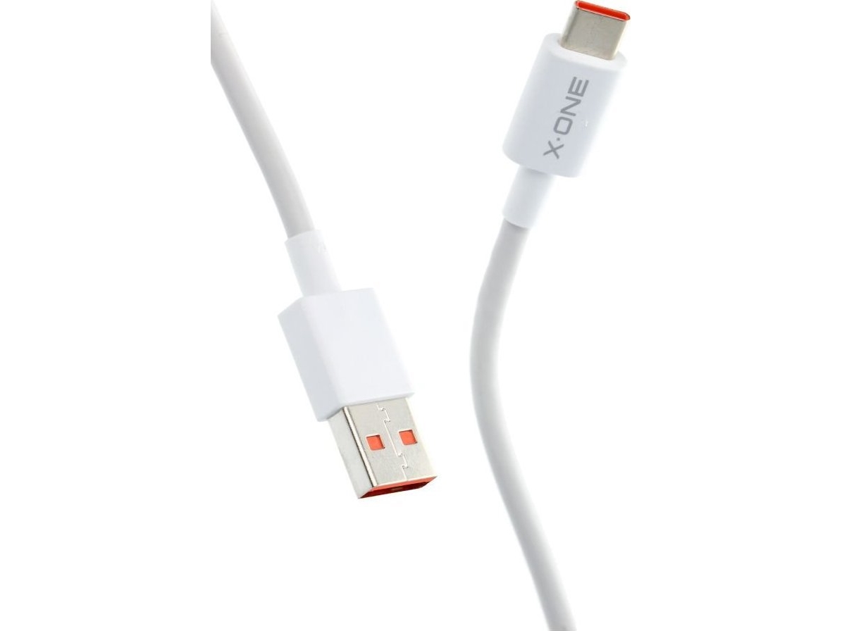 X-One Usb-A - Usb-C Hvidt Kabel (5903396159381)