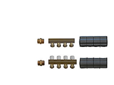 förlängning för golvvärme - 3/4, 4 kretsar med isolering. För basmodul och schaktlösning | VVS Artiklar - Uppvärmning - Golvvärme | GameStuff