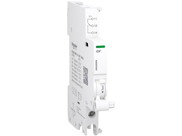 Schneider Electric Acti9 Signalkontakt Iof 1Oc 100Ma Bis 6A Für Ic60 Rcbo, Ic40, Icv40 Schraubklemmenfuß, 24...230V Ac &Amp 24...130V Dc