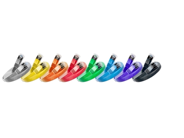 Slim Patchcords Pkw-Stp-Slim-K6a 0.1 Bl, 0,1 M, Cat6a, U/Ftp (Stp), Rj-45, Rj-45