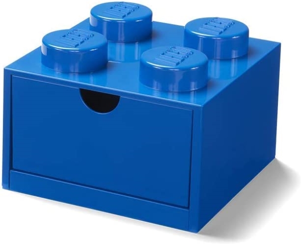 Room Copenhagen LEGO Desk Drawer 4 , storage box (blue, knobs)