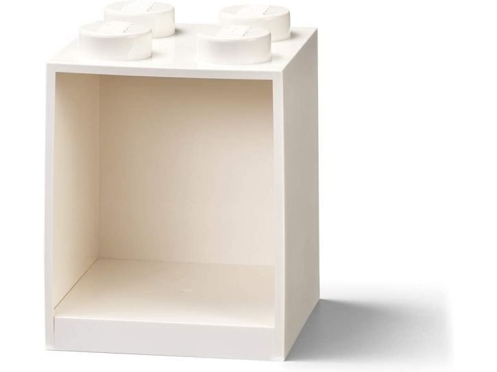 Lego Bausteinregal Brick Shelf 4, Breite: 159 Mm, Weiß Bücherregal Mit 4 Noppen, Aus Abs-Kunststoff, Kann An Der - 1 Stück (41141735)