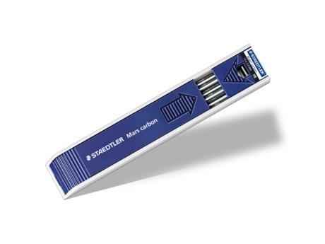 Staedtler Mars Carbon, 2B, Schwarz, 2 Mm, 13 Cm, All Common Lead Holders 2 Mm, E.G. Mars 780 C, Box