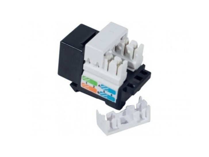 Tecline 272850, Flad, Sort, Rj-45, 110 Blok, Hunstik, Hunstik