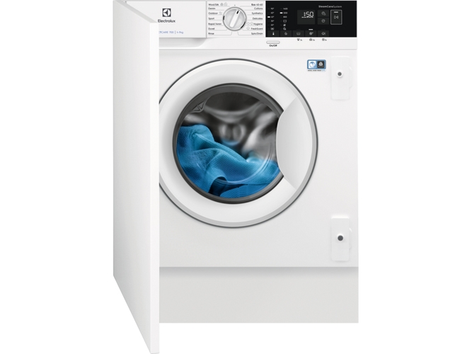 Electrolux EWN7F447WI, Edestä täytettävä, 7 kg, B, 69 dB, 1351 RPM, B