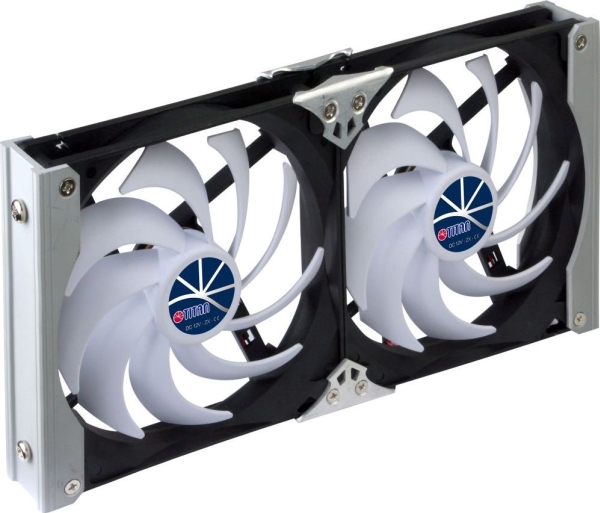 Titan TTC-SC09TZ(B) universel pc-køler 12 cm sort/hvid (TTC-SC09TZ (B))