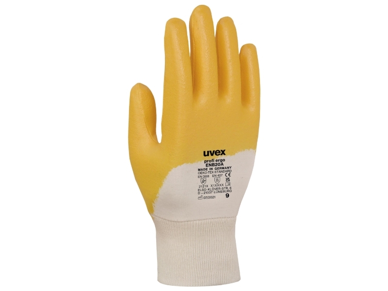Uvex profi ENB 20A ergo, valkoinen, keltainen, aikuiset, aikuiset, unisex, 1 kpl, 2 kpl
