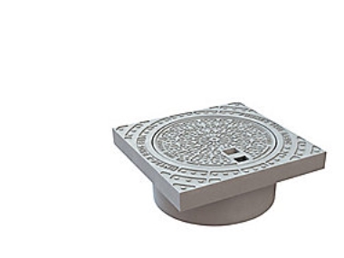 Firk. karm m/dæksel 425mm - 1128HT Basic, med lås. SG-jern B125