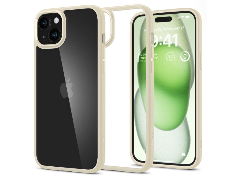 Spigen Acs06658, Cover, Apple, Iphone 15 Plus, 17 Cm (6.7"), Beige