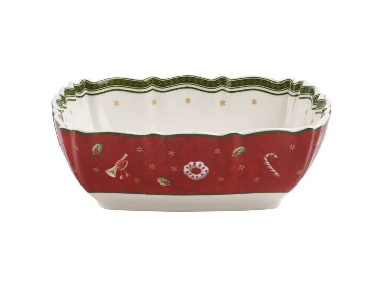 Villeroy & Boch 1485853877, Serveringsskål, Porcelæn, Flerfarvet, Firkant, 160 mm, 160 mm