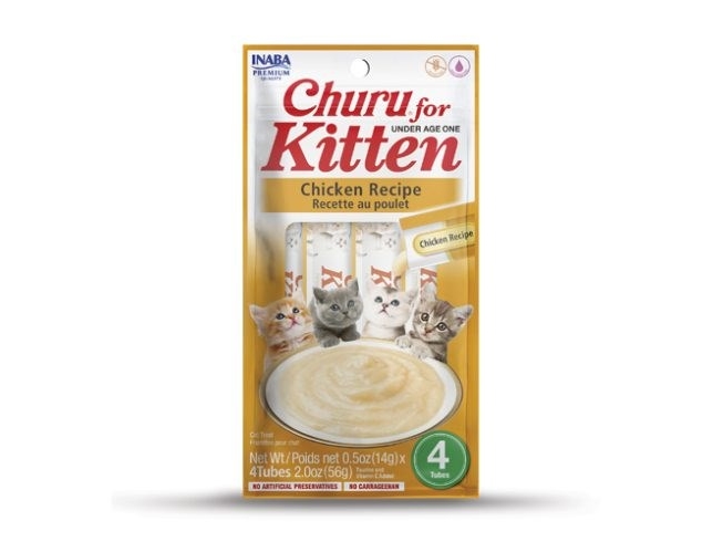 Inaba Churu Kitten Chicken - Katzenleckerli - 4X14g